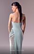 MNM Couture G1613 Illusion Slit Strapless Sequin Dress