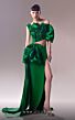 MNM Couture G1614 Cutout Waist Side Tail Strapless Dress