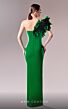 MNM Couture G1616 Front Slit 3D One Shoulder Dress