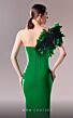 MNM Couture G1616 Front Slit 3D One Shoulder Dress