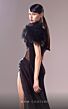 MNM Couture G1618 Feather Sleeve Illusion Corset Dress