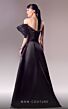 MNM Couture G1619 High Slit Pleated One Sleeve Dress