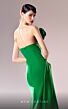 MNM Couture G1621 Slit Skirt Side Tail Strapless Dress