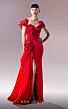MNM Couture G1624 Draped Skirt Off The Shoulder Dress