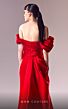MNM Couture G1624 Draped Skirt Off The Shoulder Dress