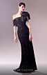 MNM Couture G1626 Pleated Neckline Embellished Dress