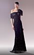 MNM Couture G1626 Pleated Neckline Embellished Dress
