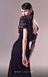 MNM Couture G1626 Pleated Neckline Embellished Dress