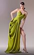 MNM Couture G1630 High Slit Strapless Draped Dress