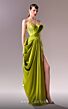 MNM Couture G1630 High Slit Strapless Draped Dress