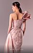 MNM Couture G1631 Pleated Slit Embroidered One Shoulder Dress