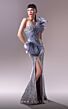 MNM Couture G1634 Beaded Embroidery One Shoulder Dress