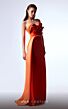 MNM Couture G1719 Strapless Pleated Bodice Side Streamer Dress