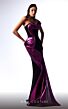 MNM Couture G1730 High Slit Strapless Metallic Dress