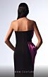 MNM Couture G1730 High Slit Strapless Metallic Dress
