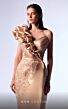 MNM Couture G1733 Ruffle Cap Sleeve Tulip Hem Dress