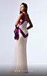 MNM Couture G1741 Side Bow Tail One Shoulder Dress