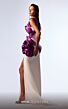 MNM Couture G1741 Side Bow Tail One Shoulder Dress