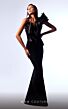 MNM Couture G1743 Ruffle One-Shoulder Open Back Dress