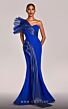 MNM Couture G1808 One-Shoulder Asymmetric Ruffle Dress