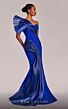 MNM Couture G1808 One-Shoulder Asymmetric Ruffle Dress