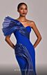 MNM Couture G1808 One-Shoulder Asymmetric Ruffle Dress