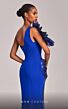 MNM Couture G1808 One-Shoulder Asymmetric Ruffle Dress