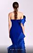 MNM Couture G1810 Layered Sleeve Asymmetric Off-The-Shoulder Dress