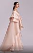 MNM Couture G1814 Ruffle Sleeve Beaded Off-The-Shoulder Dress