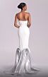 MNM Couture G1819 Pleated Mermaid Skirt Sweetheart Neck Dress