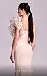 MNM Couture G1821 Beaded Cap Sleeve Asymmetric Neck Dress