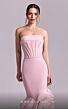 MNM Couture G1825 Strapless Corset Bodice Mermaid Organza Dress