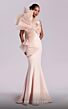 MNM Couture G1827 Asymmetric Ruffle Bodice Mermaid Dress