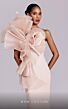MNM Couture G1827 Asymmetric Ruffle Bodice Mermaid Dress