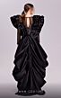 MNM Couture G1835 Ruffle Sleeve Pick-Up Skirt Beaded Dress