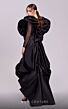 MNM Couture G1835 Ruffle Sleeve Pick-Up Skirt Beaded Dress