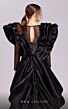 MNM Couture G1835 Ruffle Sleeve Pick-Up Skirt Beaded Dress
