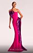 MNM Couture G1838 Metallic Ruffle Strapless Dress