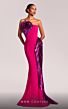 MNM Couture G1838 Metallic Ruffle Strapless Dress