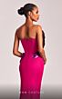 MNM Couture G1838 Metallic Ruffle Strapless Dress