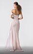MNM Couture G1900 Side Streamer Asymmetric Off-The-Shoulder Dress