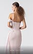 MNM Couture G1900 Side Streamer Asymmetric Off-The-Shoulder Dress