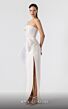 MNM Couture G1903 Side Slit Strapless Ruffle Dress