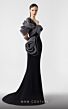 MNM Couture G1913 Ruffle One-Shoulder Asymmetric Neck Dress
