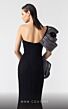 MNM Couture G1913 Ruffle One-Shoulder Asymmetric Neck Dress