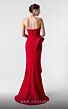 MNM Couture G1924 Strapless Asymmetric Neck Pleated Dress