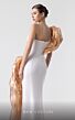 MNM Couture G1925 Ruffled One-Shoulder High Slit Dress