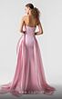 MNM Couture G1937 Beaded Sweetheart Neck Side Overskirt Dress