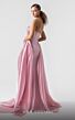 MNM Couture G1937 Beaded Sweetheart Neck Side Overskirt Dress