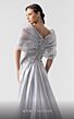 MNM Couture G1939 Off-The-Shoulder Plunging Neck Overskirt Dress